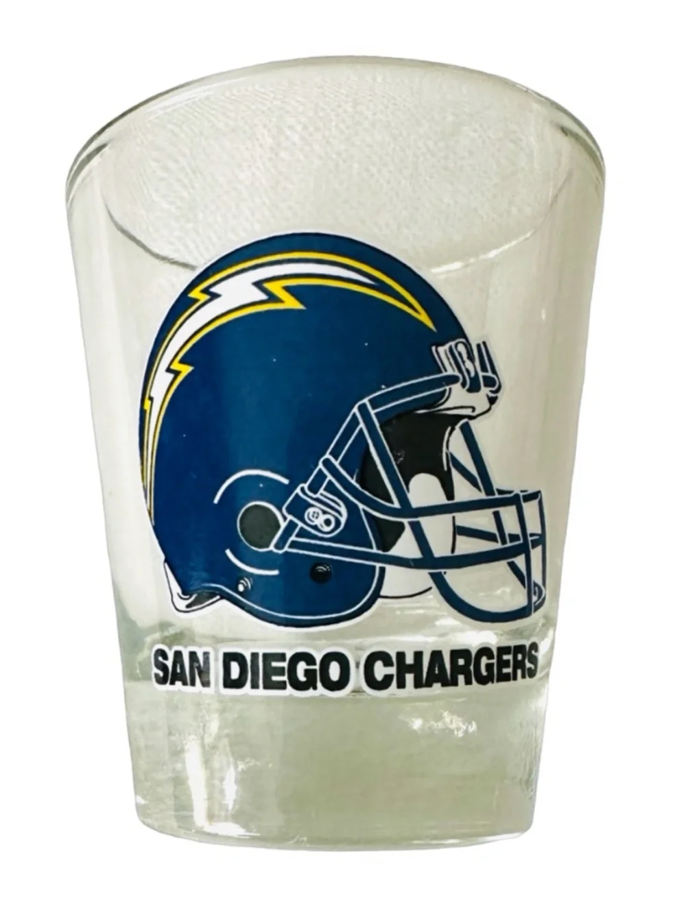 HUNTER Vintage NFL 1 1/2 oz Clear Shot Glass (lot of 9) Souvenir Collectible